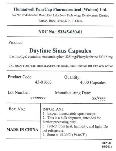 Daytime Sinus Bulk Label